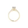 Cathedral Pave Engagement Ring gold