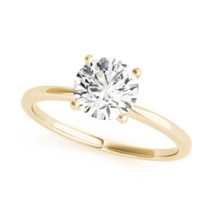 Four Prong Engagement Ring Yellow (1)
