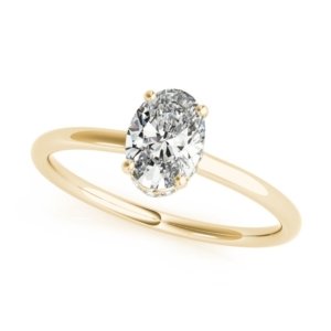 Oval Brilliant Engagement Ring gold