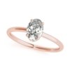 Oval Brilliant Engagement Ring rose