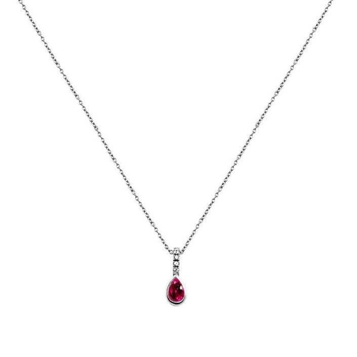 Ruby Teardrop Necklace - Rachel & Victoria Ring Concierge & Jewelry Design