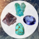 Tanzanite, Turquoise, Zircon, and Blue Topaz